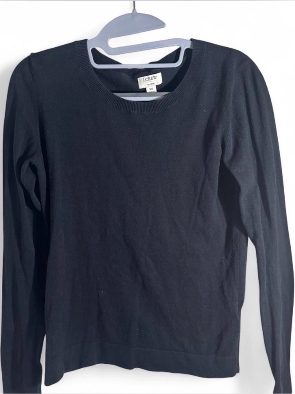 🖤 J.Crew Teddy Sweater – Black | Size XS